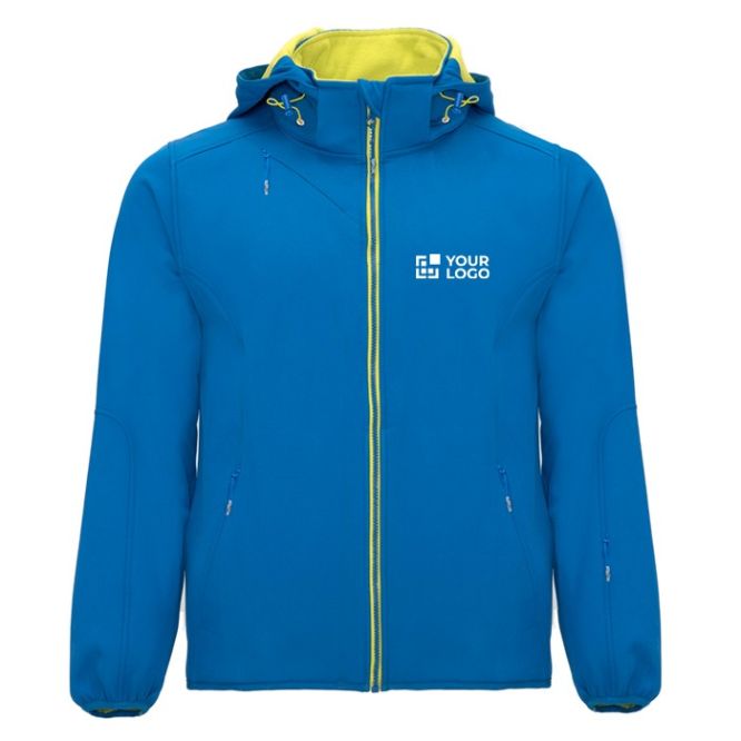 Softshell de 2 capas con capucha extraíble y bolsillos con cremallera Roly Direct Siberia vista principal