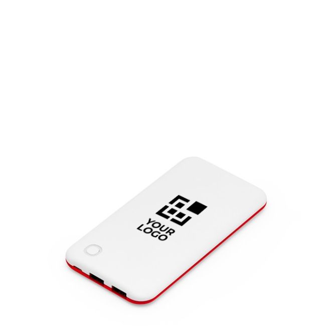 Batería externa bicolor con indicador luminoso de carga 10.000 mAh