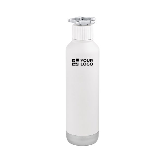 Botella de acero reciclado de doble pared con tapa de rueda 750ml