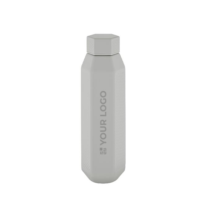 Botella hexagonal de acero inoxidable reciclado antifugas 500ml
