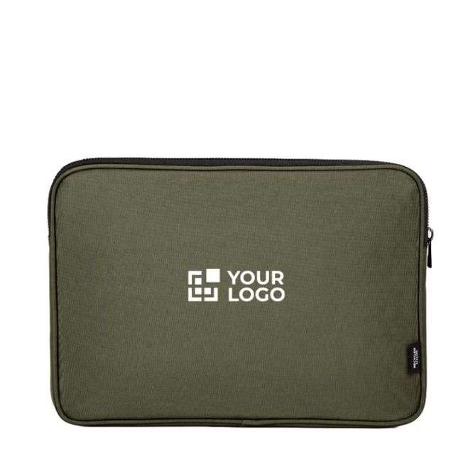 Funda de nylon reciclado portátil resistente e impermeable 15,6''