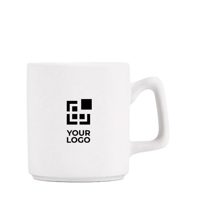 Taza de cerámica con superficie lisa y acabado mate 260ml