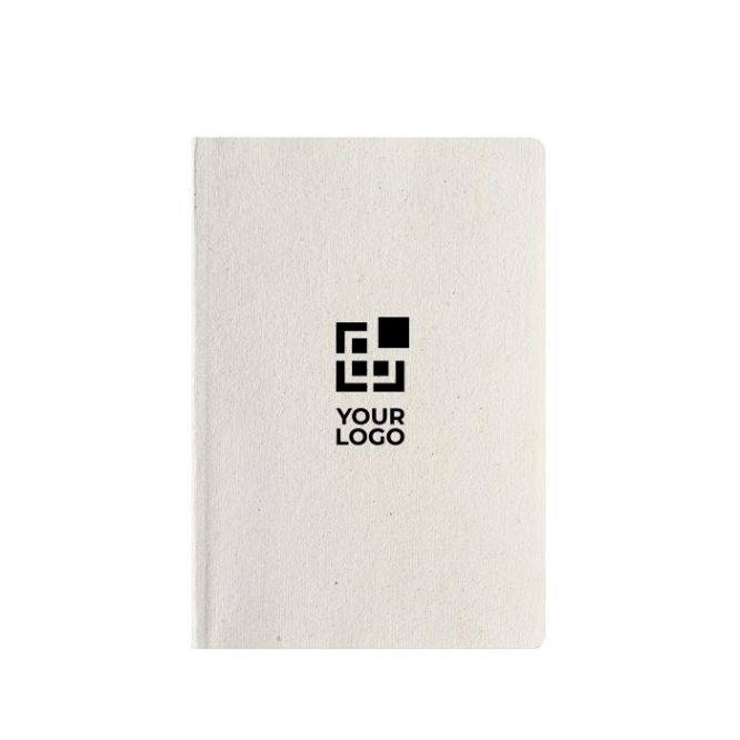 Libreta con cubierta de cáñamo y tapa flexible A5 hojas a puntos