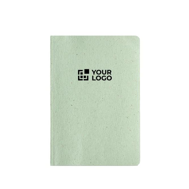 Cuaderno con tapa flexible de limoncillo hojas a puntos
