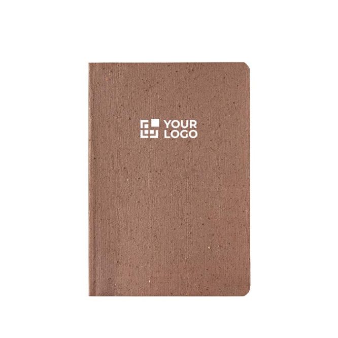 Libreta con portada flexible de residuos de café A5 hojas a puntos