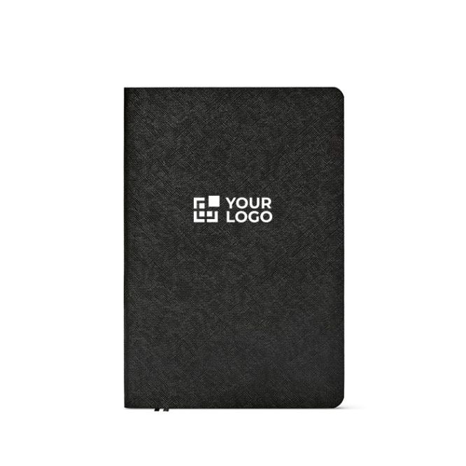 Libreta con tapa flexible de cuero sintético eco A5 hojas a puntos