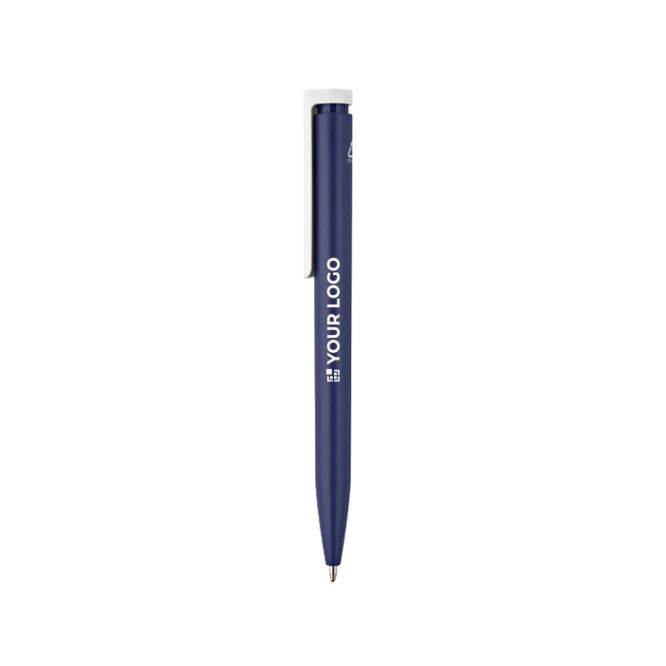 Bolígrafo de plástico reciclado con diseño ultraligero y tinta azul