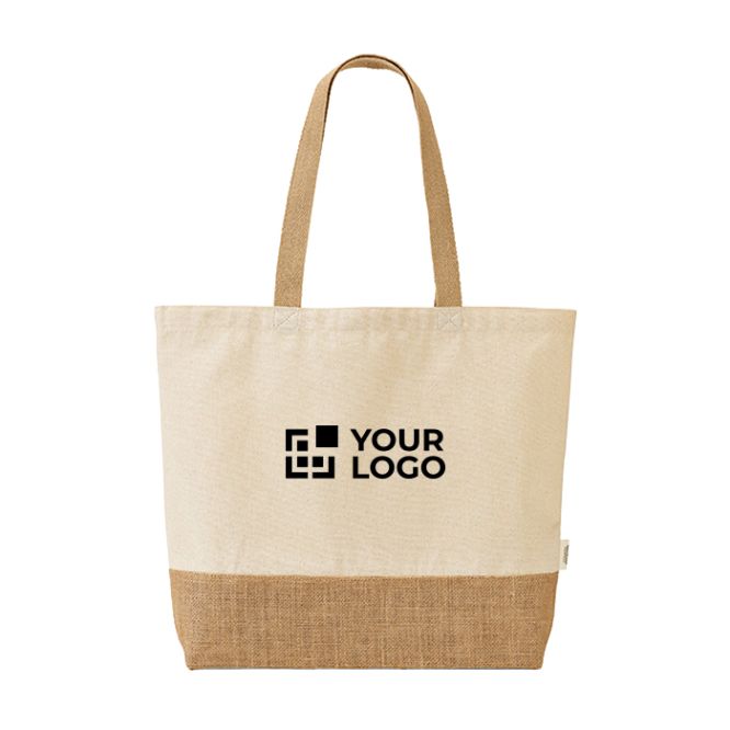Bolsa algodón y poliéster reciclados con base de yute 220 g/m2