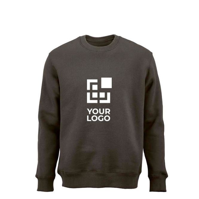 Sudadera de algodón orgánico unisex con cuello redondo 340g/m² Nazaré