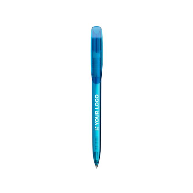 Bolígrafo de plástico con clip ancho y escritura azul BIC®