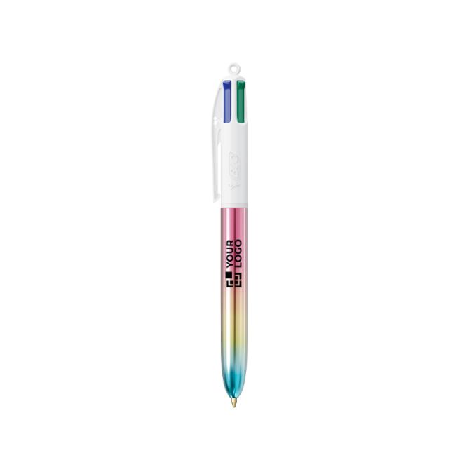Bolígrafo de plástico estilo degradado con tinta de 4 colores Gradient BIC®