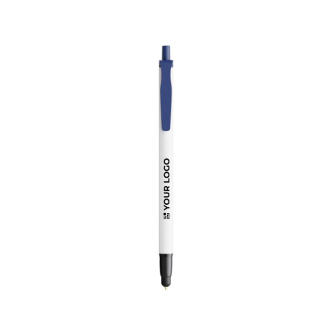 Bolígrafo de plástico reciclado con puntero táctil y tinta negra BIC®