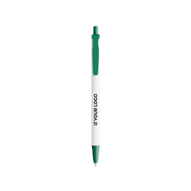 Bolígrafo de plástico reciclado con amplia impresión y tinta negra BIC®