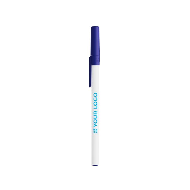 Bolígrafo de plástico clásico con tapón y tinta negra Round Stic BIC®