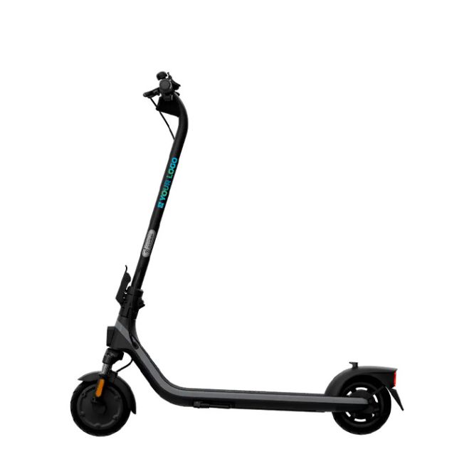 Patinete eléctrico plegable con suspensión delantera y doble freno
