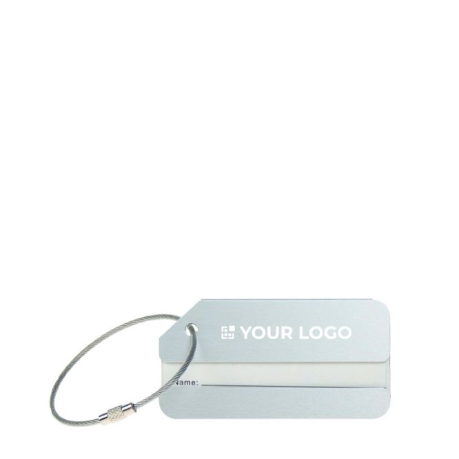 Etiqueta de equipaje de aluminio ultrarresistente y ligera