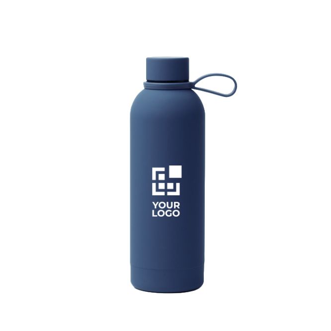Botella térmica de acero inox reciclado con asa silicona suave 500ml