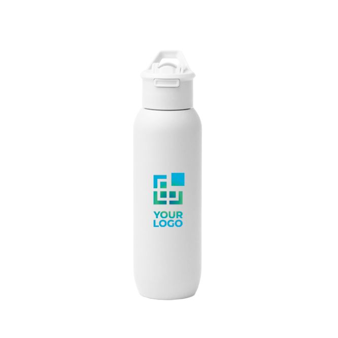 Botella térmica de acero inoxidable reciclado con pajita 500ml