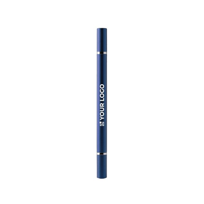Bolígrafo 2 en 1 de acabado metalizado con lápiz infinito y tinta azul