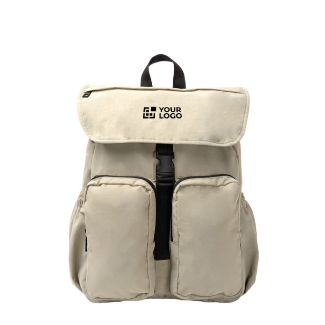 Mochila de nylon con compartimento amplio y cierre con cordón PC 15