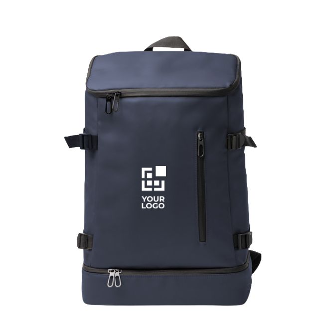 Mochila nevera de cuero sintético con interior isotérmico y apertura