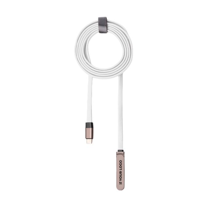Cable cargador tipo C plegable con soporte para móvil 60W