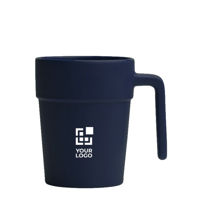 Taza de cerámica con asa ergonómica e interior a juego 250ml