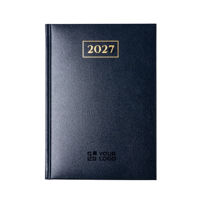 Agenda con tapa de polipiel acolchada y de tamaño tipo B5