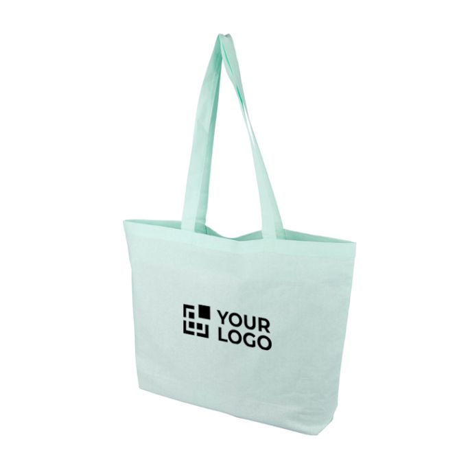 Bolsa tote de algodón de tamaño grande y asas largas 140g/m²