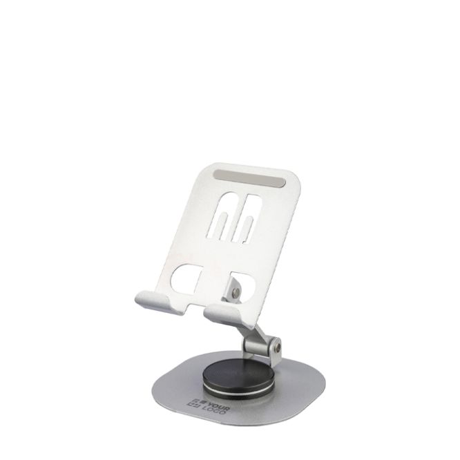 Soporte para móvil plegable de aluminio con rotación 360°