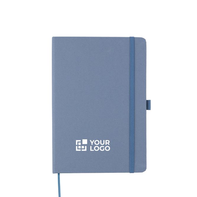 Cuaderno de tapa de cartón reciclado A5 con hojas a rayas