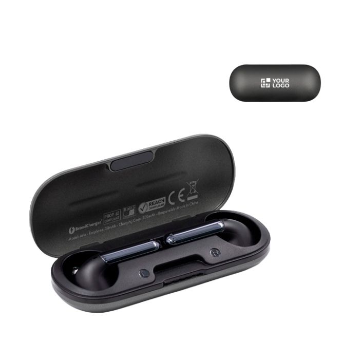 Auriculares inalámbricos con estuche de carga USB-C BrandCharger