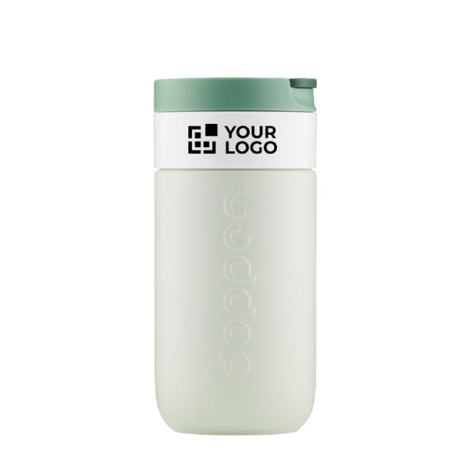 Vaso termo de viaje de acero inoxidable con tapa abatible Dopper 300ml