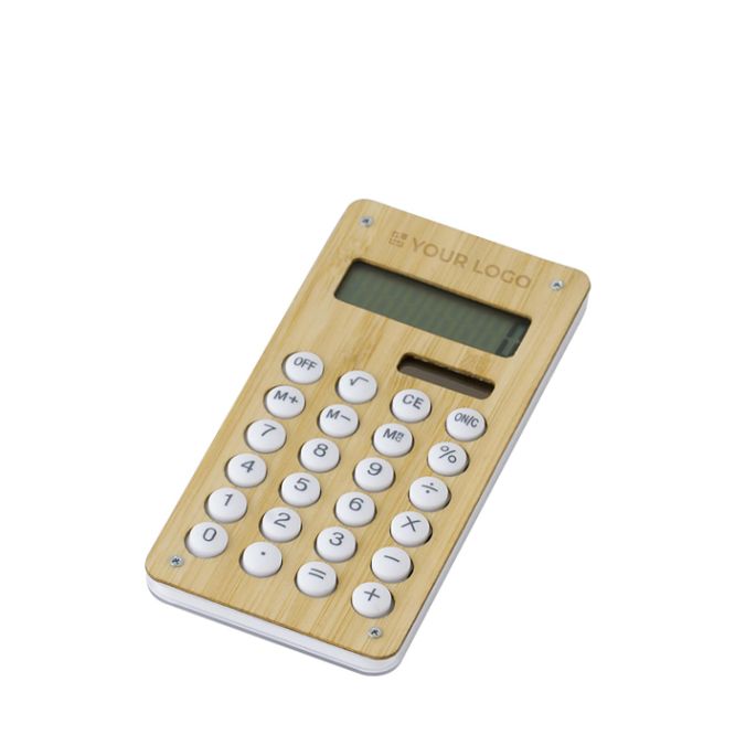 Calculadora de escritorio con panel solar con juego detrás