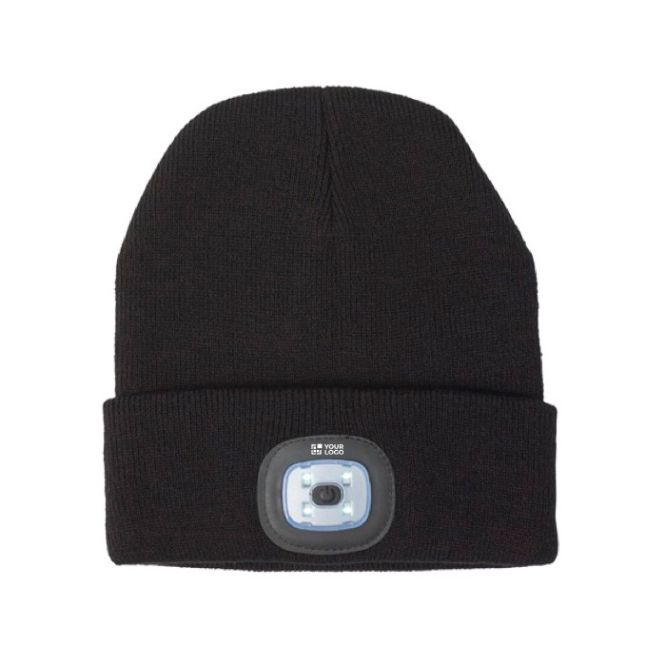 Gorro con luz blanca COB color gris oscuro vista principal