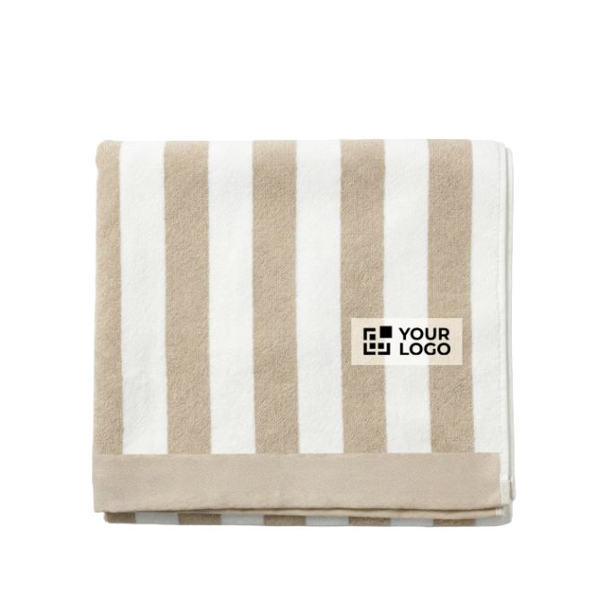 Toalla ideal para la playa de algodón absorbente de 420g/m² y 80x160cm
