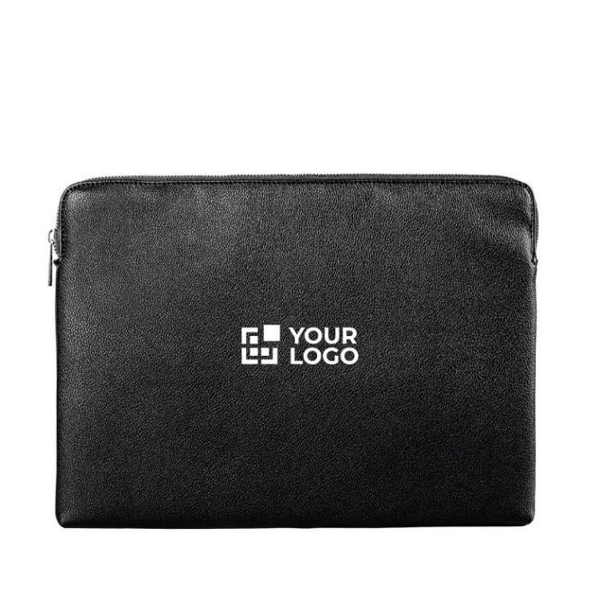 Funda para portátil de PU con espuma interior y cremallera 15,6''