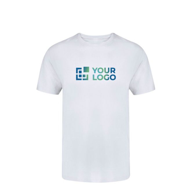 Camiseta blanca para niños de cuello redondo 100% algodón 160 g/m2
