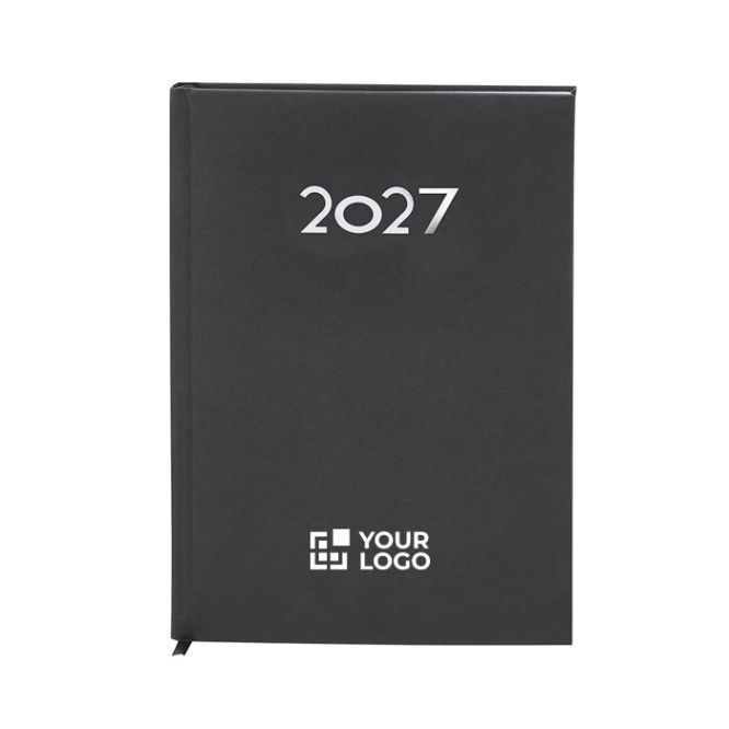 Agenda diaria con tapa rígida en piel sintética tamaño B5 para regalos promocionales