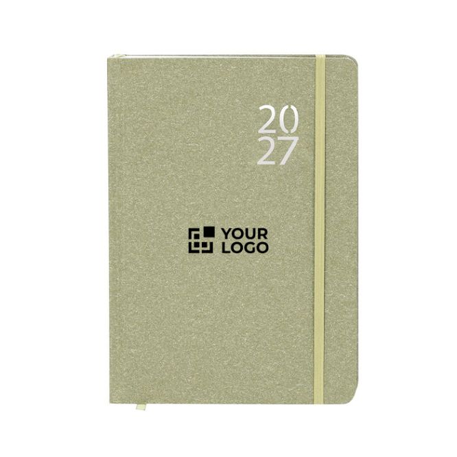 Agenda diaria con tapa rígida y caja de presentación A5