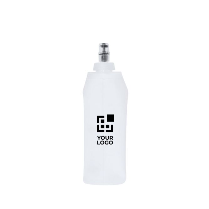 Botella plegable flexible de acabado mate con tapón dosificador 250ml