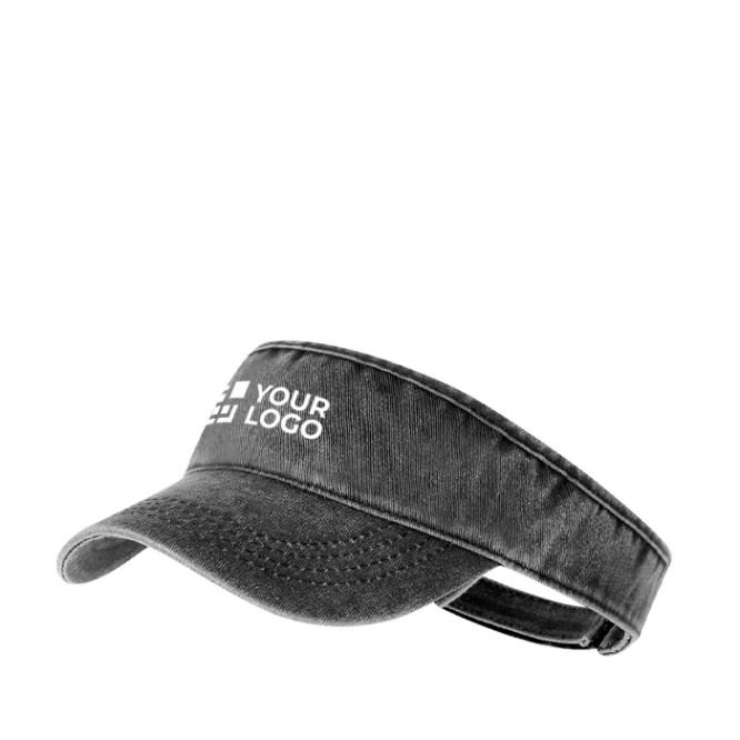 Visera de algodón efecto lavado con cierre ajustable velcro