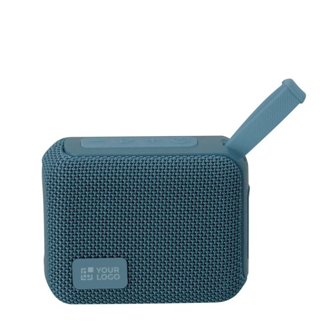 Pequeño altavoz estéreo portátil con asa de transporte 5W