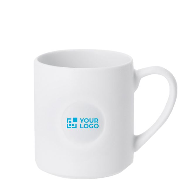 Taza de cerámica mate con zona en relieve para marcar 350ml