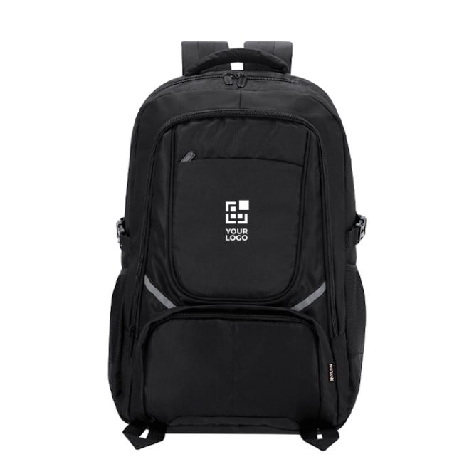 Mochila de nylon reciclado 420D con bolsillo para portátil 15