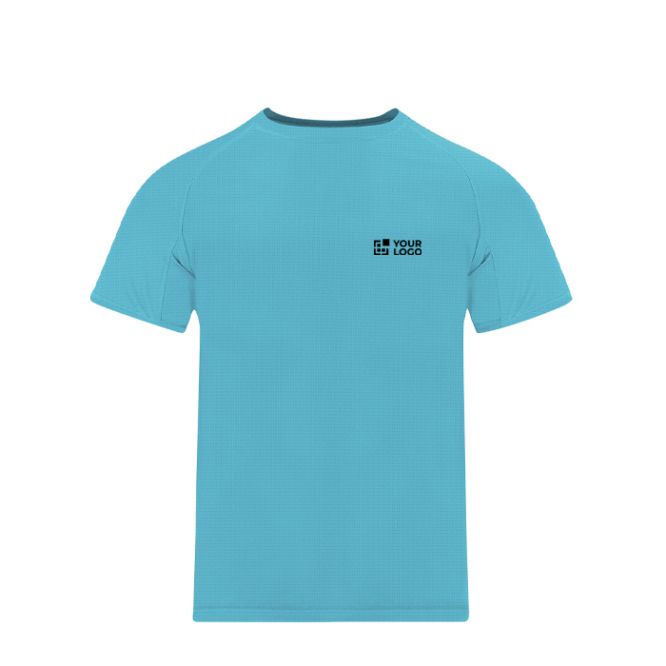 Camiseta técnica infantil de poliéster manga corta 135g/m²