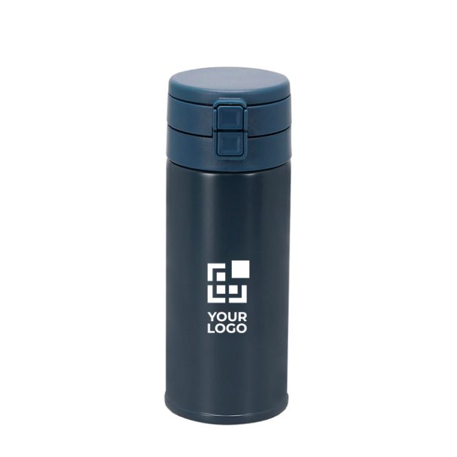 Vaso térmico con doble tapa push y pajita integrada 400ml