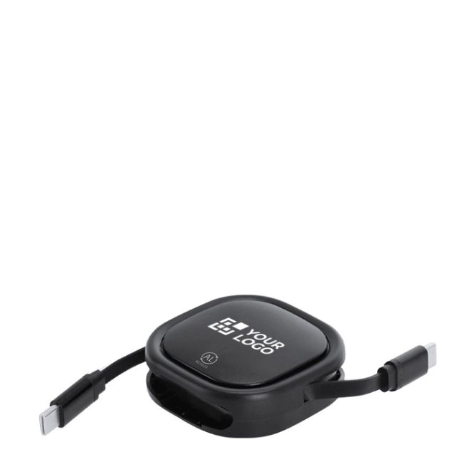 Cable cargador USB-C reciclado extensible hasta 120cm 60W