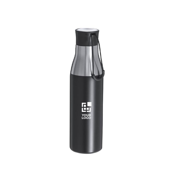 Botella térmica de acero inoxidable reciclado con cómoda asa 500ml