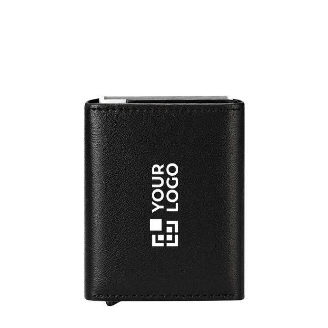 Tarjetero y billetero de piel sintética con protección RFID